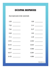 worksheet for 2 class maths